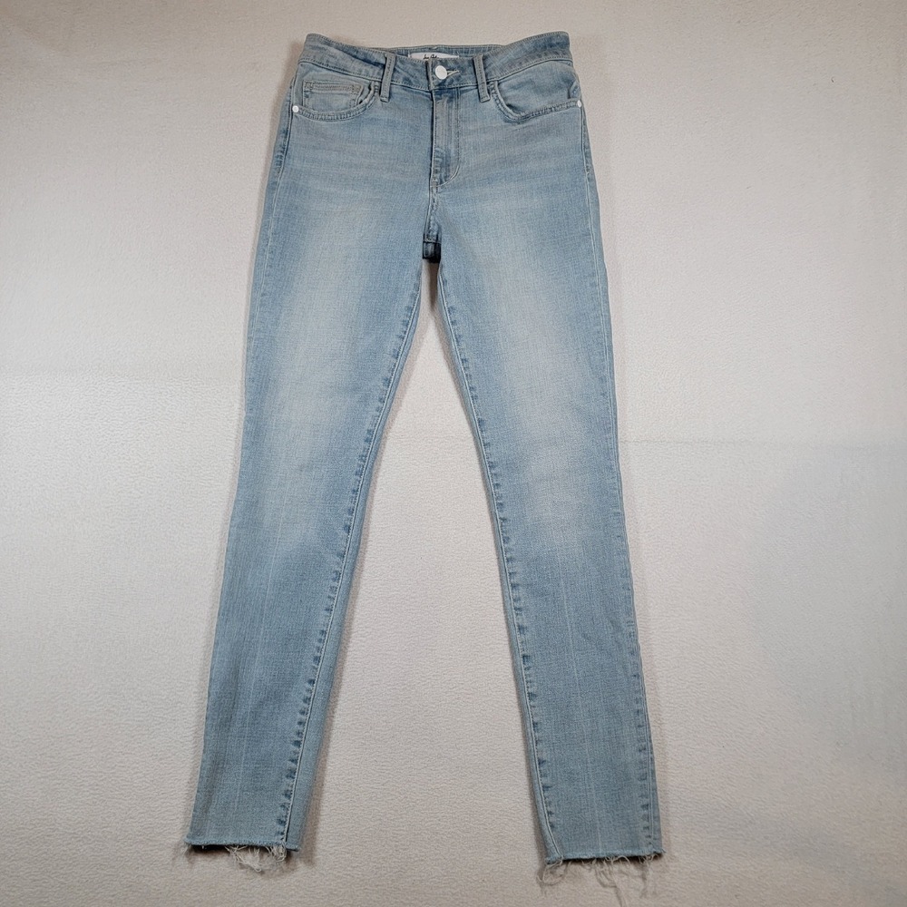 Sam Edelman Women's The Stiletto High Rise Skinny Ankle Jeans Sz 27 Fray Leg